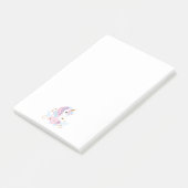 Eenhorn Roze Blauw Goud, Meisjesachtig Post-it® Notes (Schuin)