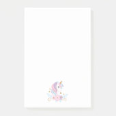 Eenhorn Roze Blauw Goud, Meisjesachtig  Post-it® Notes (Voorkant)