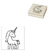 Eenhorn rubberen stempel voor kinderen (Gestempeld)