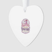 Eenhorn Santa's Favoriete Eenhorn Ornament (voorkant)