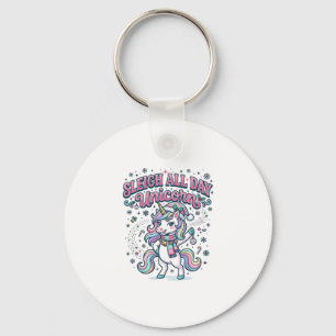 Eenhorn slee sleept hele dag Eenhorn charm Merch D Sleutelhanger