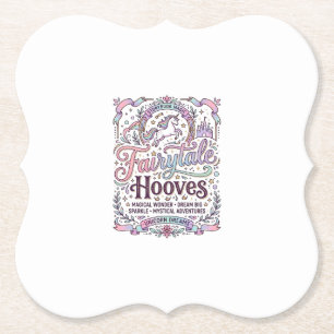 Eenhorn Sprookje Hoeven Origineel Merch Design_1 Kartonnen Onderzetters