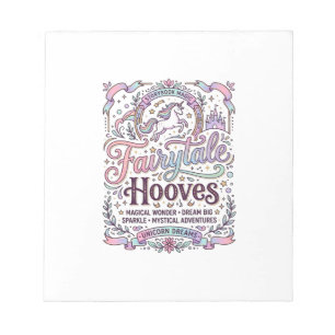 Eenhorn Sprookje Hoeven Origineel Merch Design_1 Notitieblok