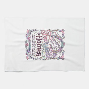 Eenhorn Sprookje Hoeven Origineel Merch Design_1 Theedoek