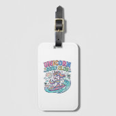 Eenhorn Surfclub Bagagelabel (Voorkant (verticaal))