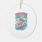 Eenhorn Surfclub Keramisch Ornament (Links)