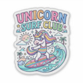 Eenhorn Surfclub Sticker (Voorkant)