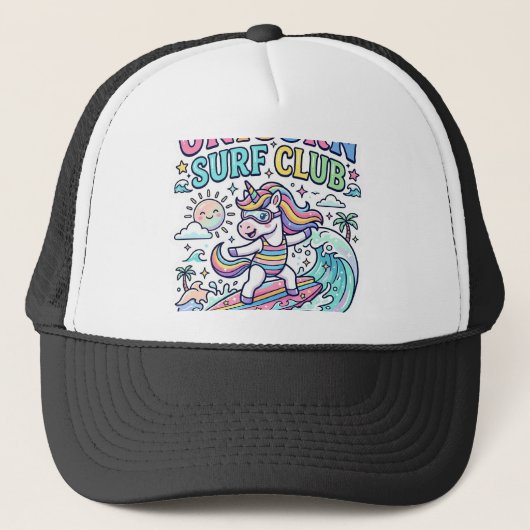 Eenhorn Surfclub Trucker Pet (Voorkant)