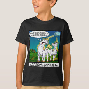 Eenhorn vader/zoon band funny t-shirt