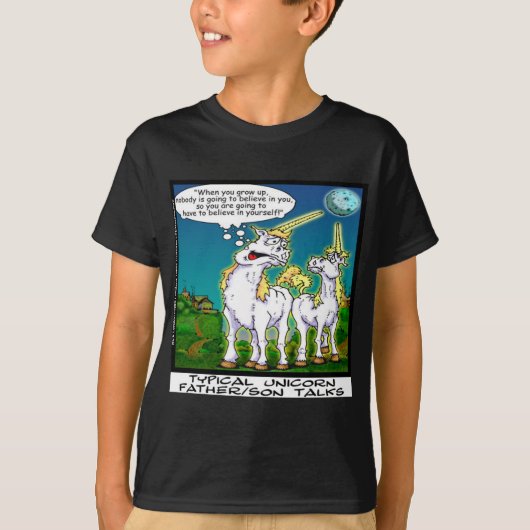 Eenhorn vader/zoon band funny t-shirt (Voorkant)