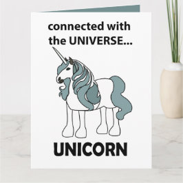 Eenhorn Verbonden Met De Universum Eenhorn Kaart