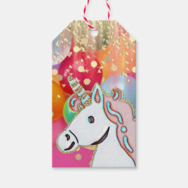 Eenhorn Verjaardagsfeestje Cadeaulabel