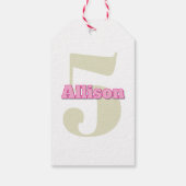 Eenhorn Verjaardagsfeestje Cadeaulabel (Achterkant)