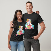 Eenhorn Verlegen met Kussen T-shirt (Unisex)