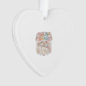 Eenhorn Vrede Liefde Eenhorn Schattig Vectorontwer Ornament (voorkant)