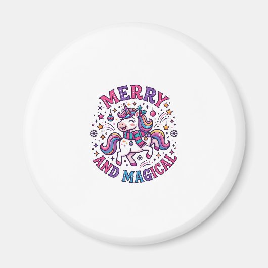 Eenhorn Vrolijk en Magisch Magneet (Voorkant)