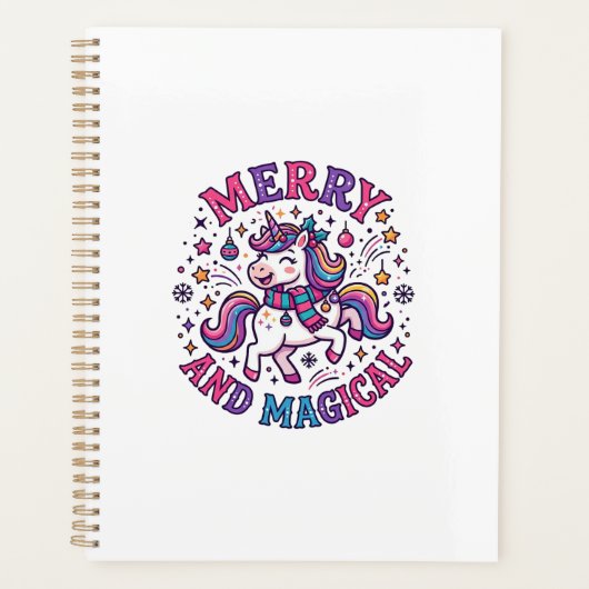 Eenhorn Vrolijk en Magisch Planner (Voorkant)