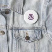 Eenhorn Vrolijk en Magisch Ronde Button 5,7 Cm (In situ)