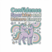 Eenhorn Zelfvertrouwen Sprankels en Eenhorn Energi Sticker (Voorkant)