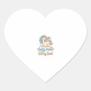 Eenhorn Zout Manen Zonnige Ziel Speelse Vector Ont Hart Sticker