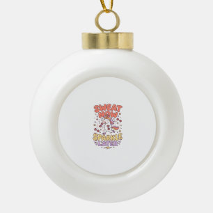 Eenhorn Zweet Nu Glans Later Print Klaar Zazzle Keramische Bal Ornament