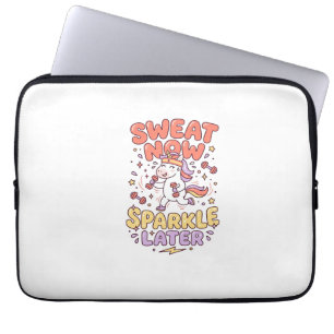 Eenhorn Zweet Nu Glans Later Print Klaar Zazzle Laptop Sleeve