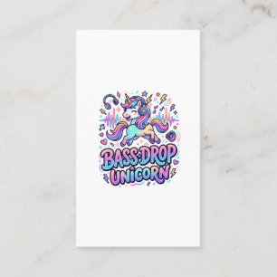 Eenhornbas Drop Eenhorn Cadeau Idee Typografie Des Visitekaartje