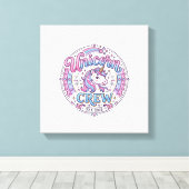Eenhornbemanning Speelse Print op Vraag Ontwerp_1 (Insitu (Houten vloer))