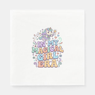 Eenhornig In Mijn Magical Girl Era Kawaii Sticker Servet