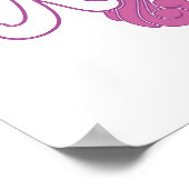 Eenhornig Monogram K Poster (Hoek)