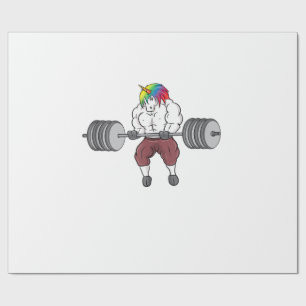 Eenhornig Weerstandstraining Fitness Gym Krachttra Cadeaupapier
