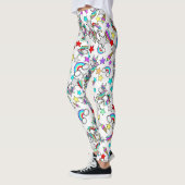 Eenhornige Cartoon Dames Leggings (Links)
