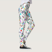 Eenhornige Cartoon Dames Leggings (Rechts)