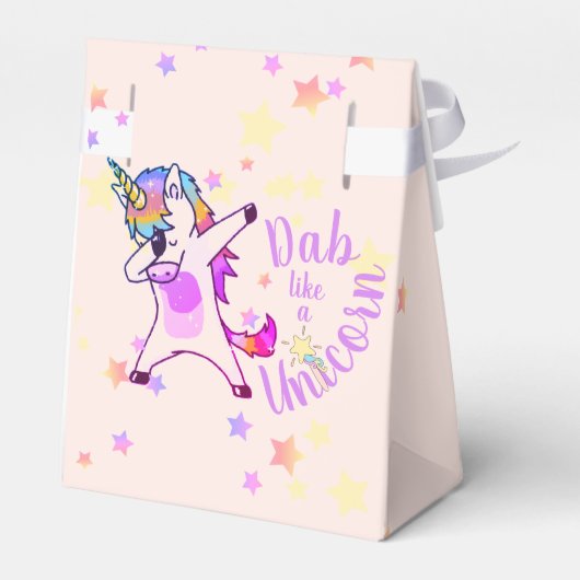 Eenhornige Dab-dansster gepersonaliseerd Bedankdoosjes (Achterkant)