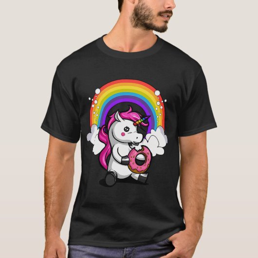 Eenhornige Donut T-shirt (Voorkant)