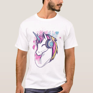 Eenhornige Gamer Meisje (1) T-shirt
