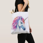 Eenhornige kop tote bag (Dichtbij)