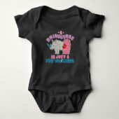 Eenhornige Neushoorn Dieren Baby Shower Nieuwe Moe Romper (Voorkant)