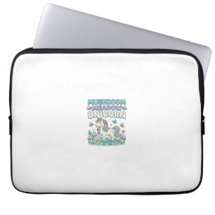 Eenhornige Paddenstoel Weide Eenhornige Trendy T-S Laptop Sleeve