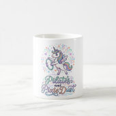 Eenhornige Pilates en Pixie Dust Witte Achtergrond Koffiemok (Center)