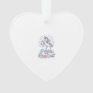 Eenhornige Pilates en Pixie Dust Witte Achtergrond Ornament