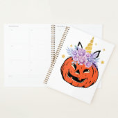 Eenhornige Pompoen Halloween Ontwerp Planner (Display)