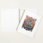 Eenhornige Retro Regenboog Ruiter Planner (Display)