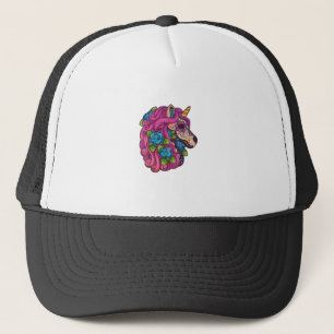 Eenhornige Suiker Schedel Mexico Calavera Dia De L Trucker Pet