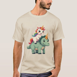 Eenhornige Triceratops Dinosaurus Outfit voor Kind T-shirt