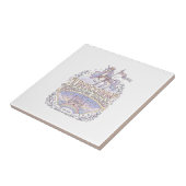 Eenhornige Zwervers Eenhornige Cadeau Idee Vector  Tegeltje (Zijkant)