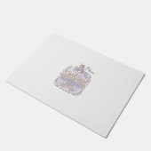 Eenhornige Zwerversdrift Eenhornig Cadeau Idee Vec Deurmat (Schuin)