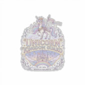 Eenhornige Zwerversdrift Eenhornig Cadeau Idee Vec Sticker (Voorkant)