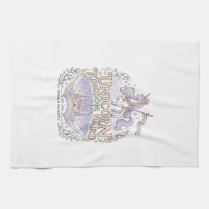 Eenhornige Zwerversdrift Eenhornig Cadeau Idee Vec Theedoek