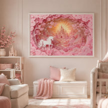 Eenhornkasteel Acrylaat Wandkunst